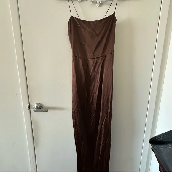 Reformation Chocolate Brown Maxi Dress - Picture 2 of 6